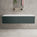Raffinata Double Drawer Countertop Vanity Unit - Matt Dark Green 1400mm
