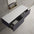 Raffinata Double Drawer Countertop Vanity Unit - Matt Graphite 1400mm