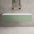 Raffinata Double Drawer Countertop Vanity Unit - Matt Light Green 1400mm