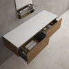 Raffinata Double Drawer Countertop Vanity Unit - Oak 1400mm image