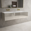 Raffinata Two Drawer Vanity Unit With Beyondstone Double Basin - Gloss Cashmere 1400mm image