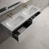 Raffinata Two Drawer Vanity Unit With Beyondstone Double Basin - Gloss Dove 1400mm image