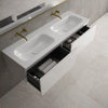 Raffinata Two Drawer Vanity Unit With Beyondstone Double Basin - Gloss White 1400mm image