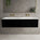 Raffinata Two Drawer Vanity Unit With Beyondstone Double Basin - Matt Black 1400mm