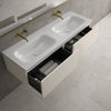 Raffinata Two Drawer Vanity Unit With Beyondstone Double Basin - Matt Cashmere 1400mm image