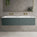 Raffinata Two Drawer Vanity Unit With Beyondstone Double Basin - Matt Dark Green 1400mm