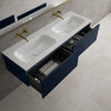 Raffinata Two Drawer Vanity Unit With Beyondstone Double Basin - Matt Indigo 1400mm image