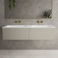 Raffinata Two Drawer Vanity Unit With Beyondstone Double Basin - Matt Stone 1400mm image