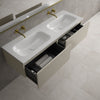 Raffinata Two Drawer Vanity Unit With Beyondstone Double Basin - Matt Stone 1400mm image