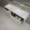 Raffinata Two Drawer Vanity Unit With Beyondstone Double Basin - Matt Stone 1400mm image