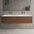 Raffinata Two Drawer Vanity Unit With Beyondstone Double Basin - Walnut 1400mm