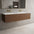 Raffinata Two Drawer Vanity Unit With Beyondstone Double Basin - Walnut 1400mm
