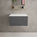 Raffinata Single Drawer Countertop Vanity Unit - Dark Concrete 600mm
