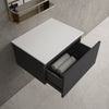 Raffinata Single Drawer Countertop Vanity Unit - Dark Concrete 600mm image