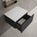 Raffinata Single Drawer Countertop Vanity Unit - Dark Concrete 600mm