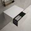 Raffinata Single Drawer Countertop Vanity Unit - Gloss Cashmere 600mm image