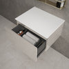 Raffinata Single Drawer Countertop Vanity Unit - Gloss Cashmere 600mm image