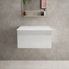 Raffinata Single Drawer Countertop Vanity Unit - Gloss Dove 600mm image