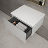 Raffinata Single Drawer Countertop Vanity Unit - Gloss Dove 600mm image