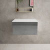 Raffinata Single Drawer Countertop Vanity Unit - Gloss Dust 600mm image