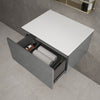 Raffinata Single Drawer Countertop Vanity Unit - Gloss Dust 600mm image