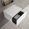 Raffinata Single Drawer Countertop Vanity Unit - Gloss White 600mm image