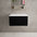 Raffinata Single Drawer Countertop Vanity Unit - Matt Black 600mm