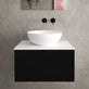 Raffinata Single Drawer Countertop Vanity Unit - Matt Black 600mm image
