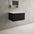 Raffinata Single Drawer Countertop Vanity Unit - Matt Black 600mm