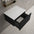 Raffinata Single Drawer Countertop Vanity Unit - Matt Black 600mm