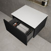 Raffinata Single Drawer Countertop Vanity Unit - Matt Black 600mm image
