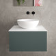 Raffinata Single Drawer Countertop Vanity Unit - Matt Dark Green 600mm image