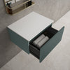 Raffinata Single Drawer Countertop Vanity Unit - Matt Dark Green 600mm image