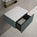 Raffinata Single Drawer Countertop Vanity Unit - Matt Dark Green 600mm