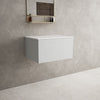 Raffinata Single Drawer Countertop Vanity Unit - Matt Dove 600mm image