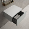 Raffinata Single Drawer Countertop Vanity Unit - Matt Dove 600mm image
