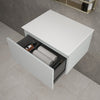 Raffinata Single Drawer Countertop Vanity Unit - Matt Dove 600mm image