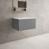Raffinata Single Drawer Countertop Vanity Unit - Matt Dust 600mm image