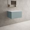 Raffinata Single Drawer Countertop Vanity Unit - Matt Fjord 600mm image
