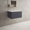 Raffinata Single Drawer Countertop Vanity Unit - Matt Graphite 600mm image
