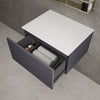 Raffinata Single Drawer Countertop Vanity Unit - Matt Graphite 600mm image