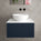 Raffinata Single Drawer Countertop Vanity Unit - Matt Indigo 600mm