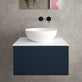 Raffinata Single Drawer Countertop Vanity Unit - Matt Indigo 600mm image