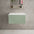 Raffinata Single Drawer Countertop Vanity Unit - Matt Light Green 600mm
