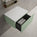 Raffinata Single Drawer Countertop Vanity Unit - Matt Light Green 600mm
