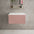 Raffinata Single Drawer Countertop Vanity Unit - Matt Pink 600mm