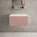 Raffinata Single Drawer Countertop Vanity Unit - Matt Pink 600mm