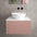 Raffinata Single Drawer Countertop Vanity Unit - Matt Pink 600mm