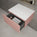 Raffinata Single Drawer Countertop Vanity Unit - Matt Pink 600mm