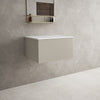 Raffinata Single Drawer Countertop Vanity Unit - Matt Stone 600mm image